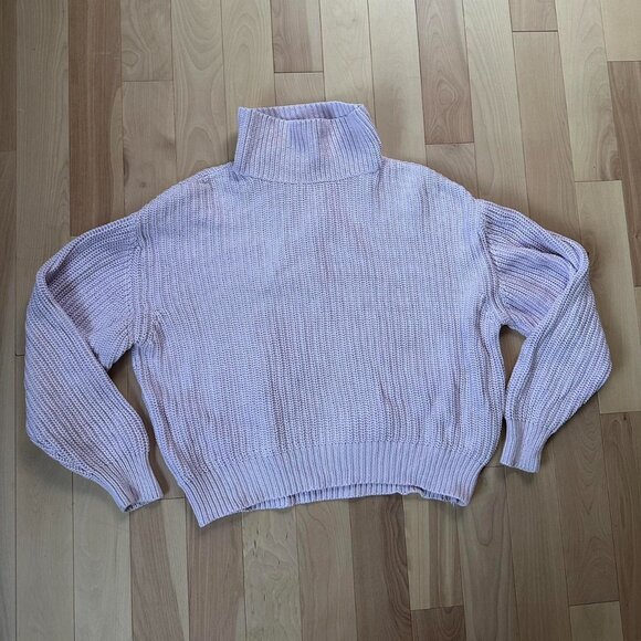 Gorgeous French Connection Lavender Knit Turtleneck - Picture 3 of 7